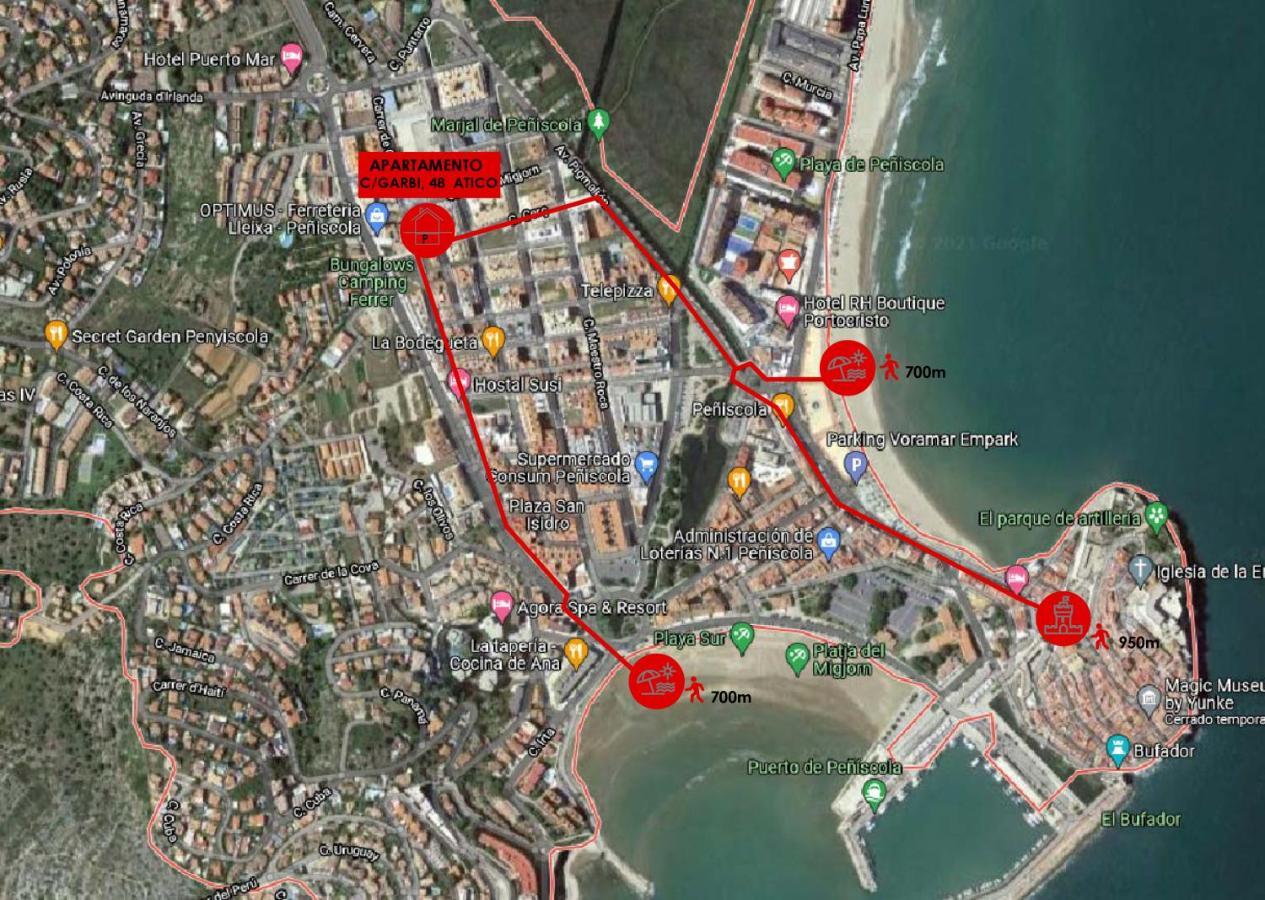 Atico Nuevo Con Terraza Peniscola Apartamento Exterior foto